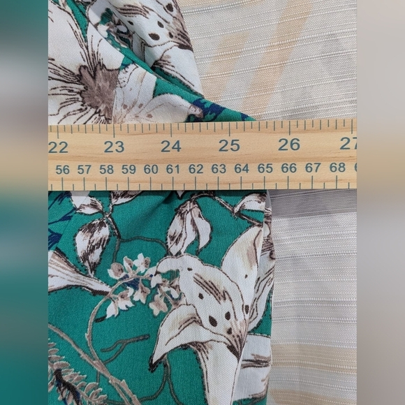 New York & Company Floral Green Spring Summet Women Blazer Size‎ 3X - Picture 8 of 11